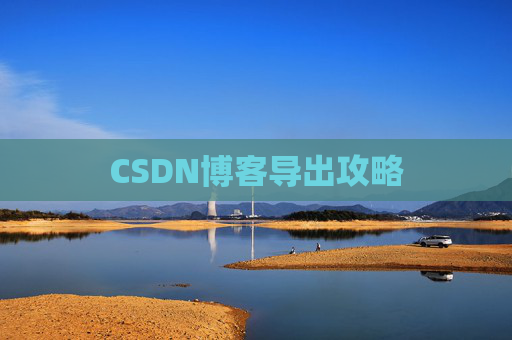 CSDN博客导出攻略